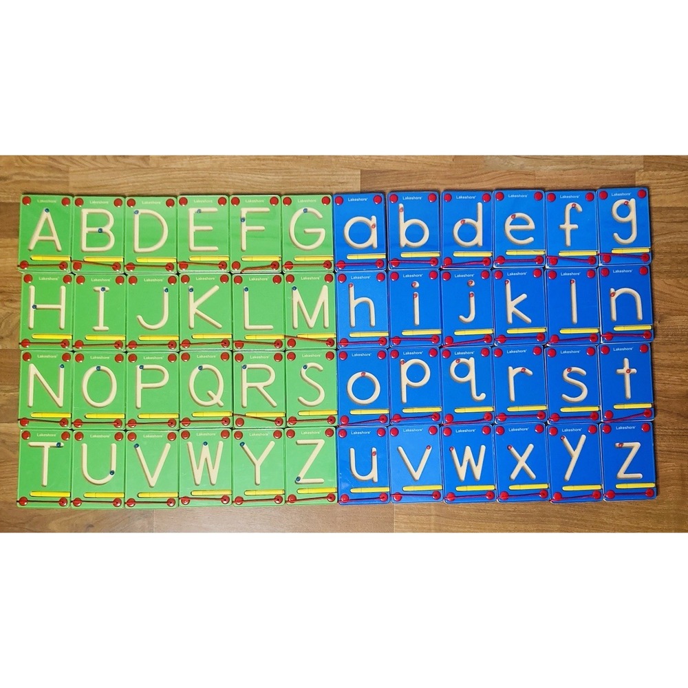 Lakeshore Learning Magnet Wood Alphabet Trace Letters Education ABC Upper/Lower